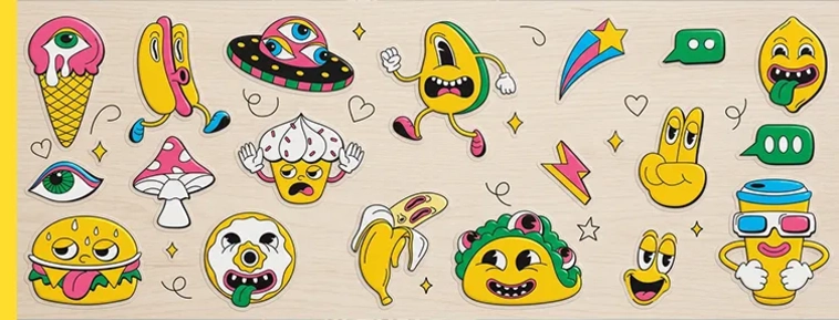 Stickers DTF UV